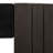Geib Modern Black Rounded-Edge Console Table