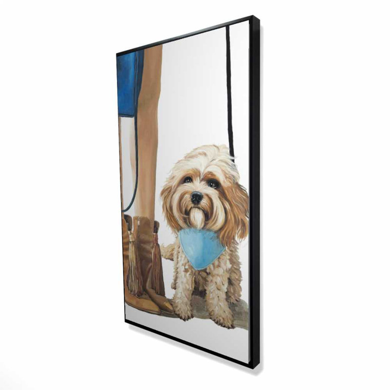 Canevas à la mode pour chien - Élégant décor de chambre à coucher