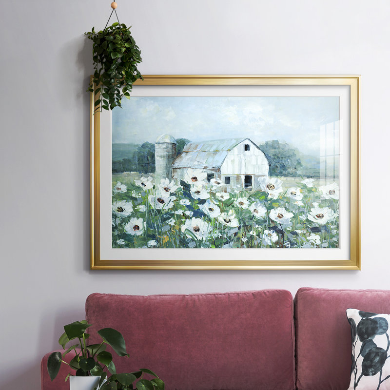 " Dream Fields ", 19" H x 27 W x 1.5 D, Gold