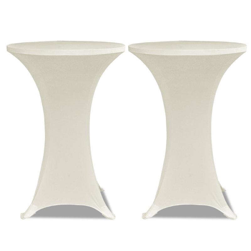 Table Cloth Set, 80cm diameter, Cream