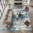 Pavelina Green Modern Abstract Machine Washable Indoor Area Rug with Non-Slip Backing-369354374-397210414