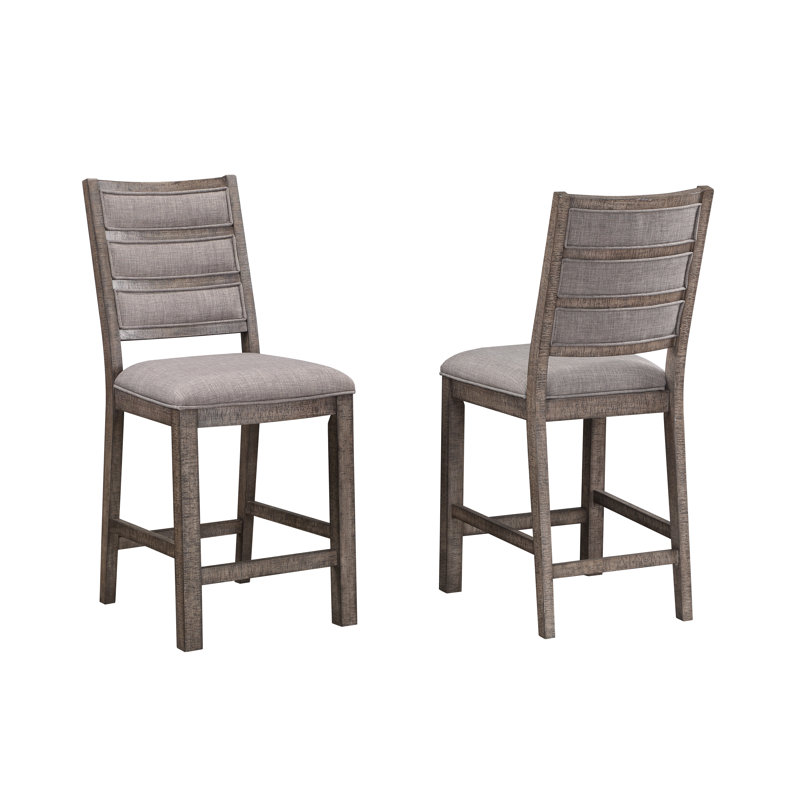Delver High Back Counter Stool, Gray