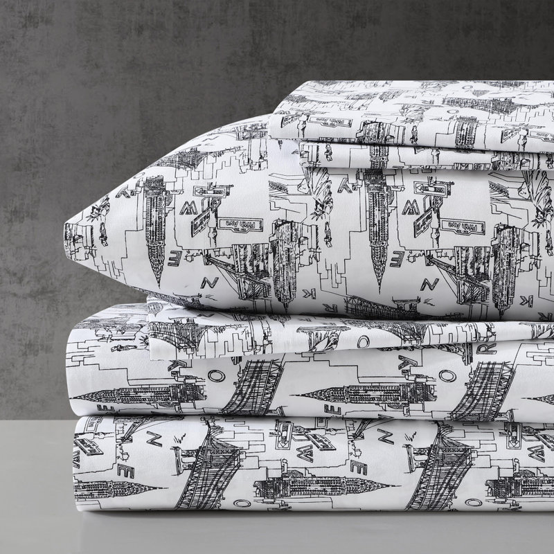Kenneth Cole Chill Bonus Sheet Set, Beige, Queen Sheet Set with 4 Standard Pillowcases