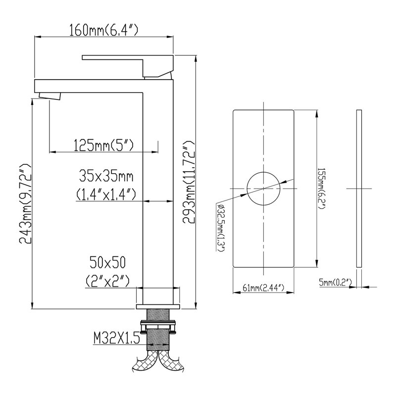 Single-handle Bathroom Faucet