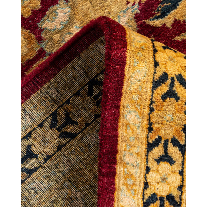 One-of-a-Kind 8 X 10 New Age Wool Area Rug in Red
