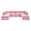 Arvill Corduroy U-Shaped Sectional-1908625336