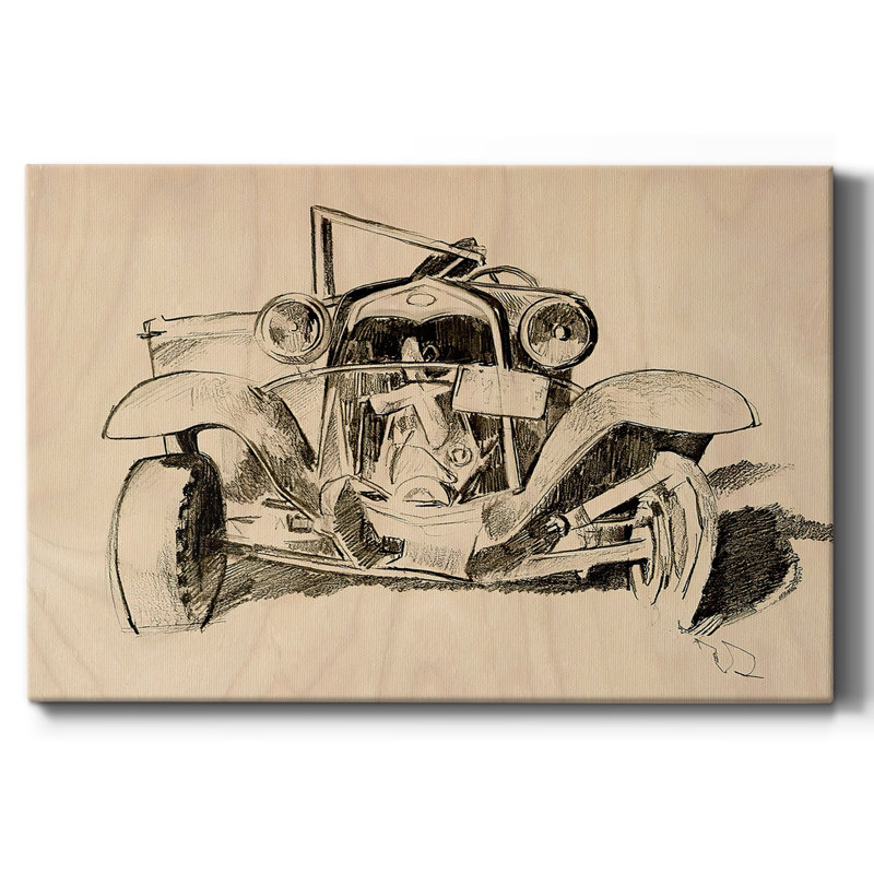 Toile tendue Model A Lines I-Gallery, H 12 po x l 18 po