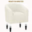Fauteuil club rembourré en tissu-106296588