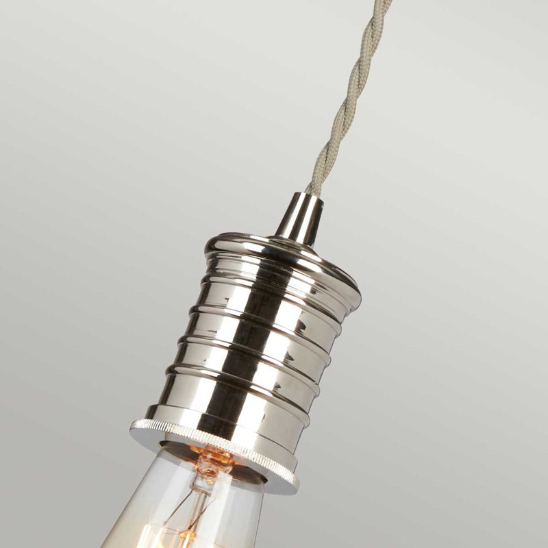Lowell 1 - Light Bulb Pendant, Polished nickel