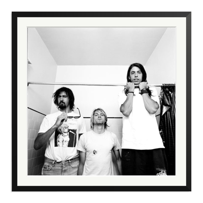 Nirvana, LA, 1991 by Chris Cuffaro, XXLarge, Black