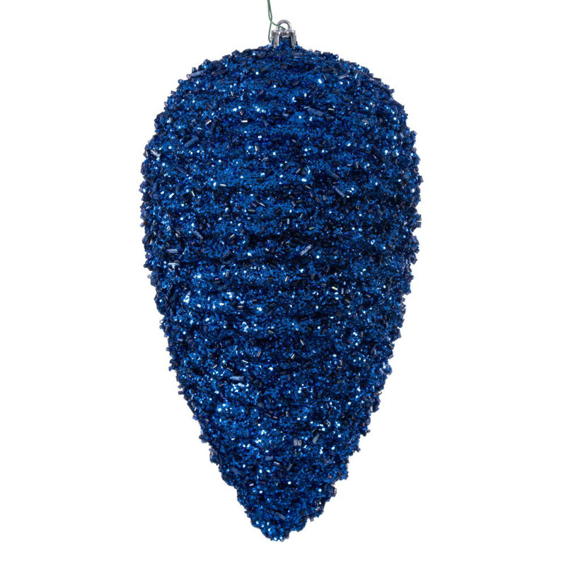 Pomme de pin 10 po Vickerman., Bleu minuit