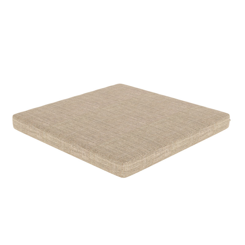 Sunbrella® Outdoor Seat Pad Cushion, Cast Ash Sunbrella® Plainweave