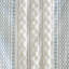 Cotton Printed Curtain Panel with Chenille Stripe and Lining 50x108"