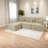 Modern Taupe Sofas, Pineapple Fabric, Versatile Living Space