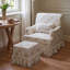 Fauteuil simple avec repose-pieds Rustic