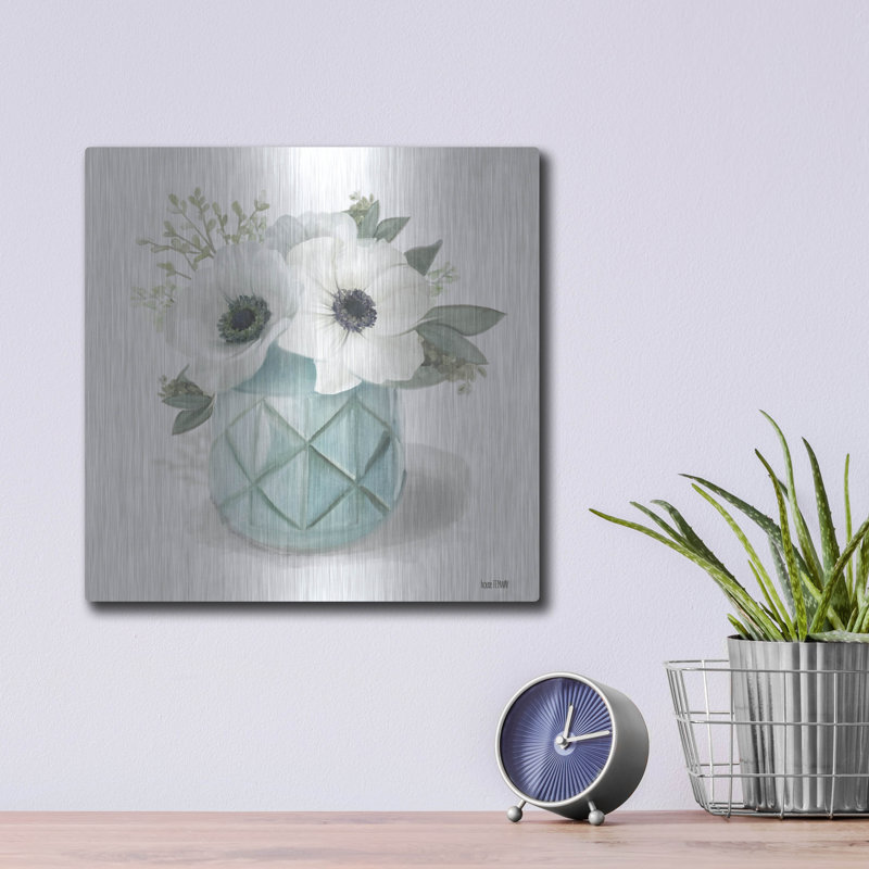 «Winter Anemones-Blue» par House Fenway, H 12 po x l 12 po