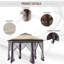 Pavillon de jardin escamotable