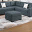 Canapé modulaire simple capitonné