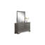 Mobilier de chambre à coucher moderne à 6 tiroirs avec commode moderne en bois gris