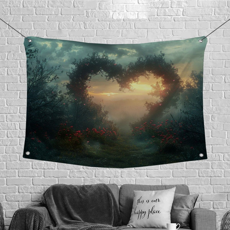 Microfiber Fabric Tapestry, 50" H x 60" W