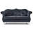 Elegant Transitional Black Loveseat-1947977964