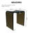 Casainc Freestanding Solid Surface Transparent Resin Bathroom Shower Stool