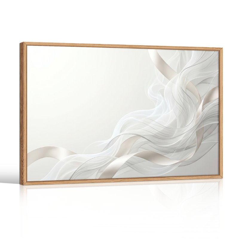 «Flowing Waves», reproduction d'art sur toile, ensemble de 1, Natural, 24"H x36"W