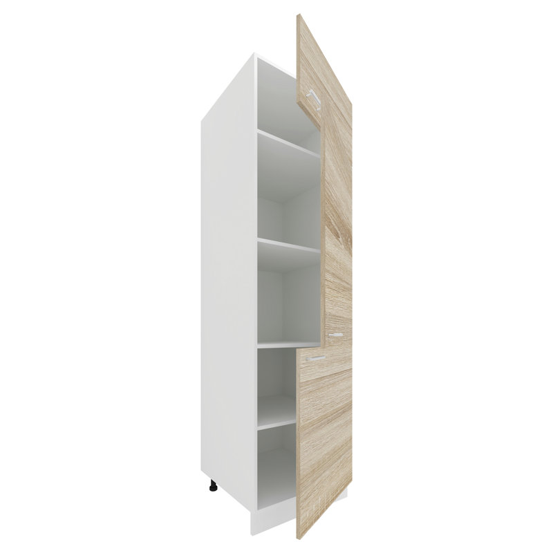 Amareli 207cm Kitchen Pantry, Natural Brown