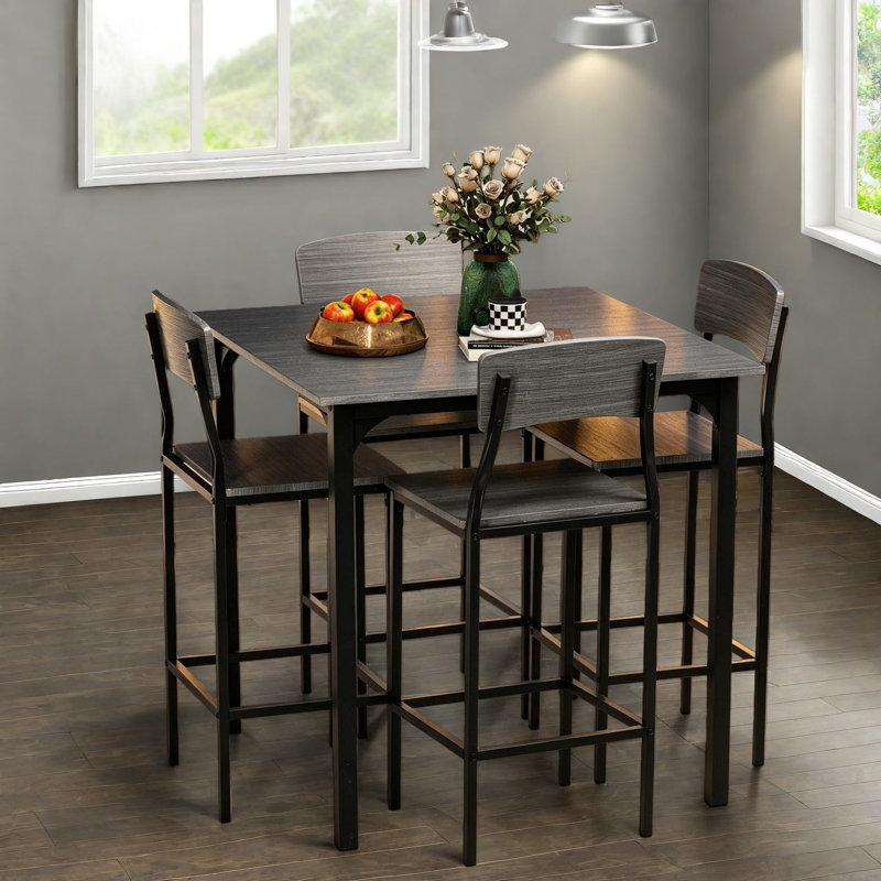 Ensembles de table de salle à manger peu encombrants (doivent inclure à la fois la table et la chaise), cuisine moderne en acier à densité moyenne