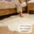  Novelty Colello Solid Color Handmade Sheepskin 4' x 6' Area Rug in Natural