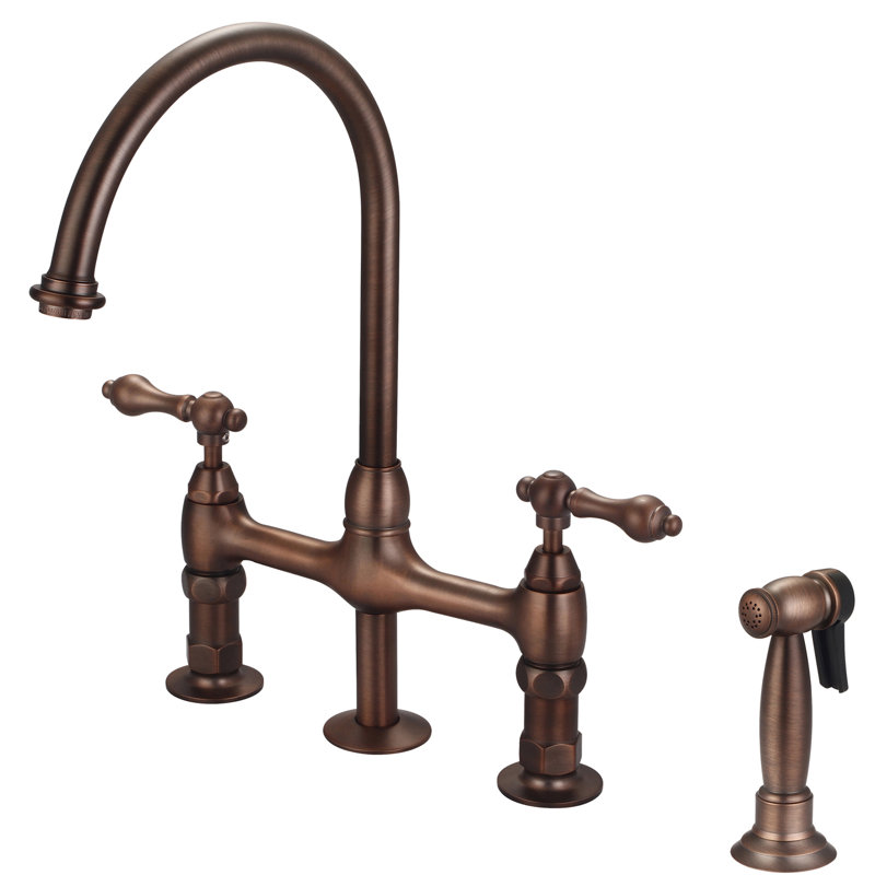 Barclay Harding Kitchen Faucet with Side Spray, Oil Rubbed Bronze