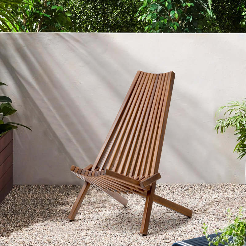 Chaise pliante en bois