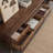 Light luxury solid wood TV cabinet