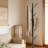 Freestanding Coat Rack With Heavy-Duty Marble Base And 8 Hooks, Adjustable Height Metal Coat Tree For Entryway, Hallway, Bedroom, And Office