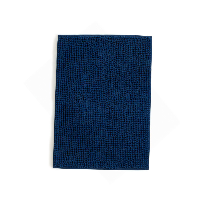 Linenspa Chenille Bath Mat, Rectangle 1'5" x 2'