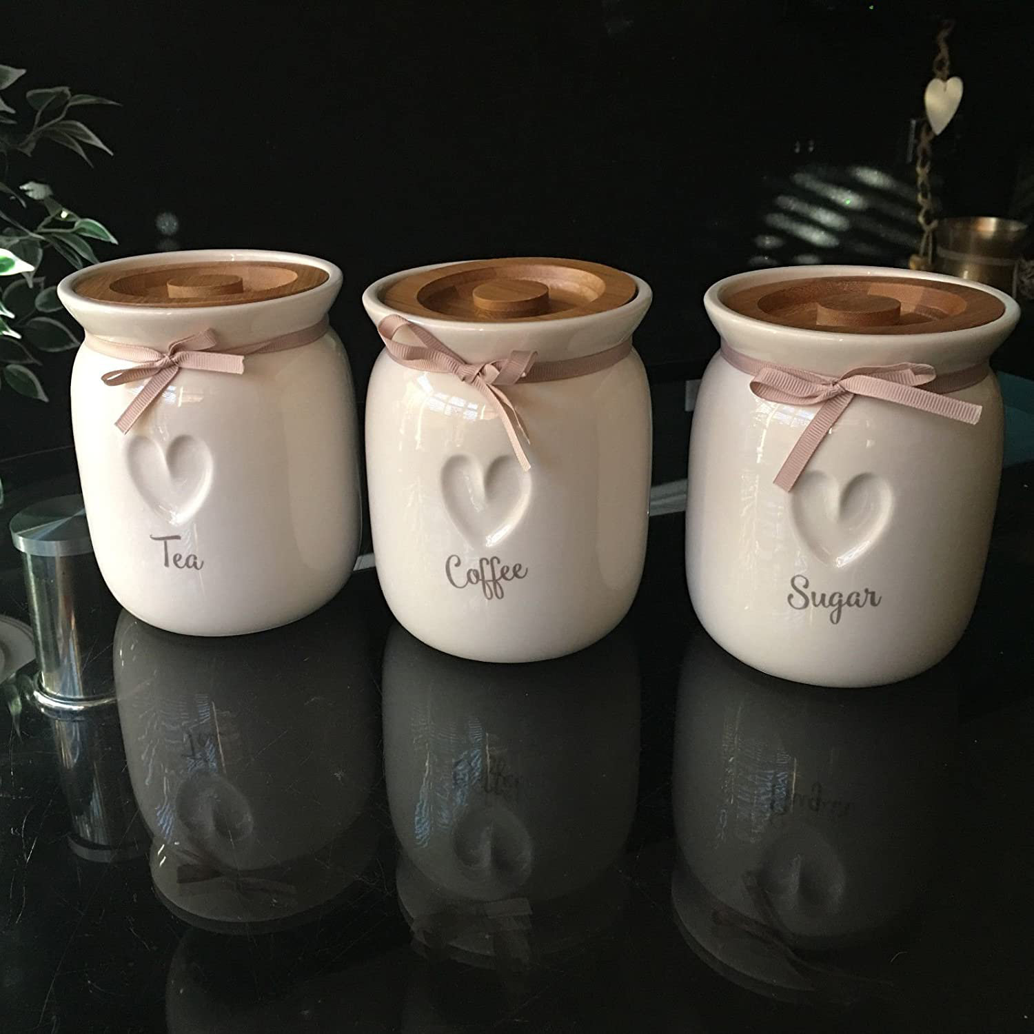 Wayfair tea hot sale coffee sugar jars