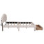 Grand lit plateforme tapissier Teddy
