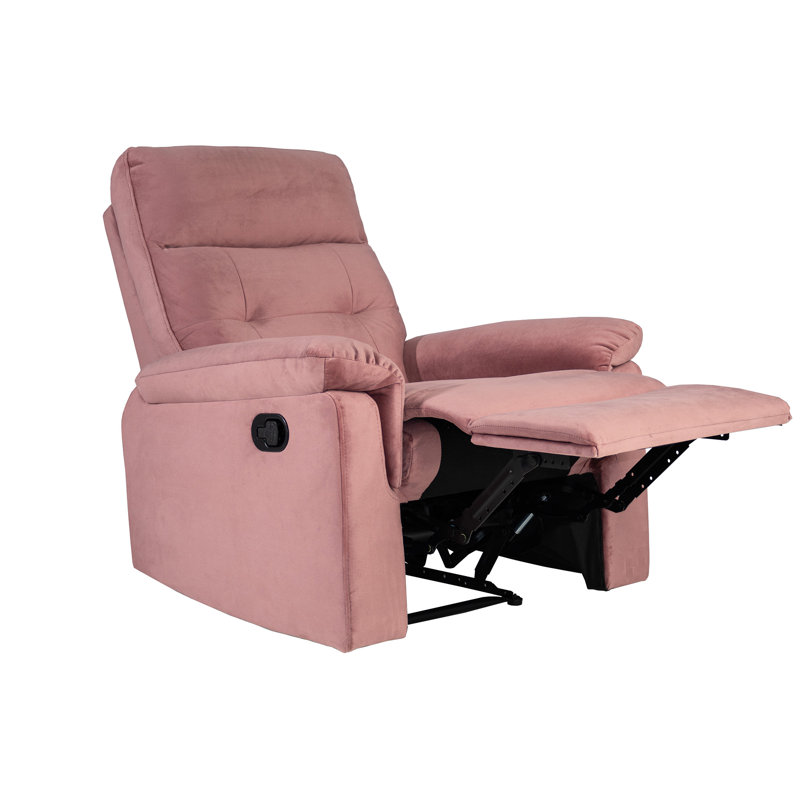 Fauteuil inclinable Guderian, Velours rosé