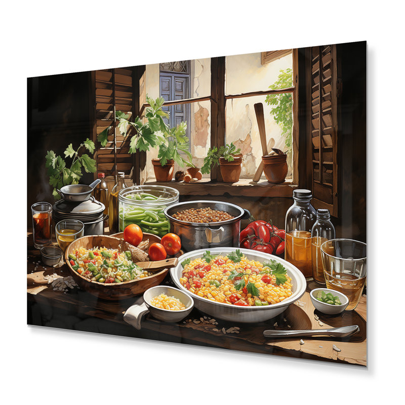 Cuban Cuisine Flavourful II - nourriture et boissons, impressions sur métal, H 24 po x l 32 po x P 1 po