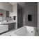 Hex Hexagon 1" x 1" Mosaic Tile in Black Honed