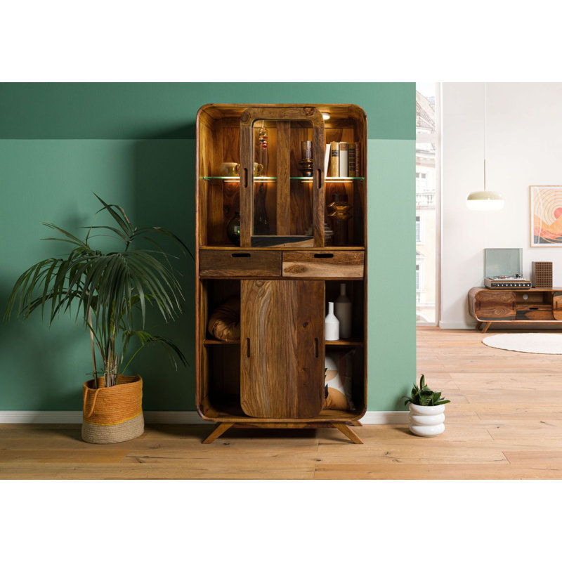 Display Cabinet, Dark Brown