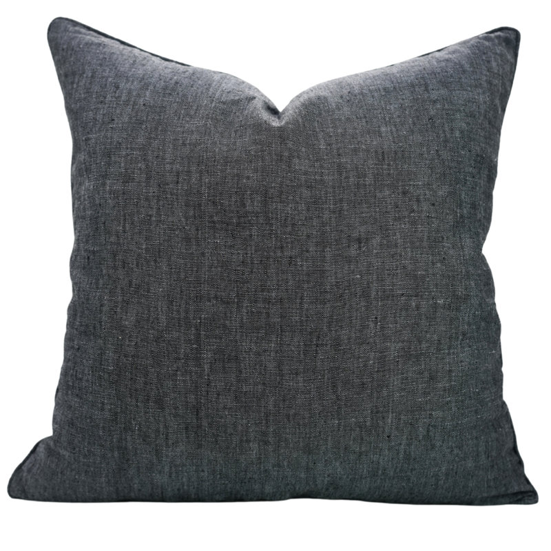 Fabdivine 14X14 Inch Premium Solid Cushion Cover – Elegant & Durable, Gray, 20"H x 12"W