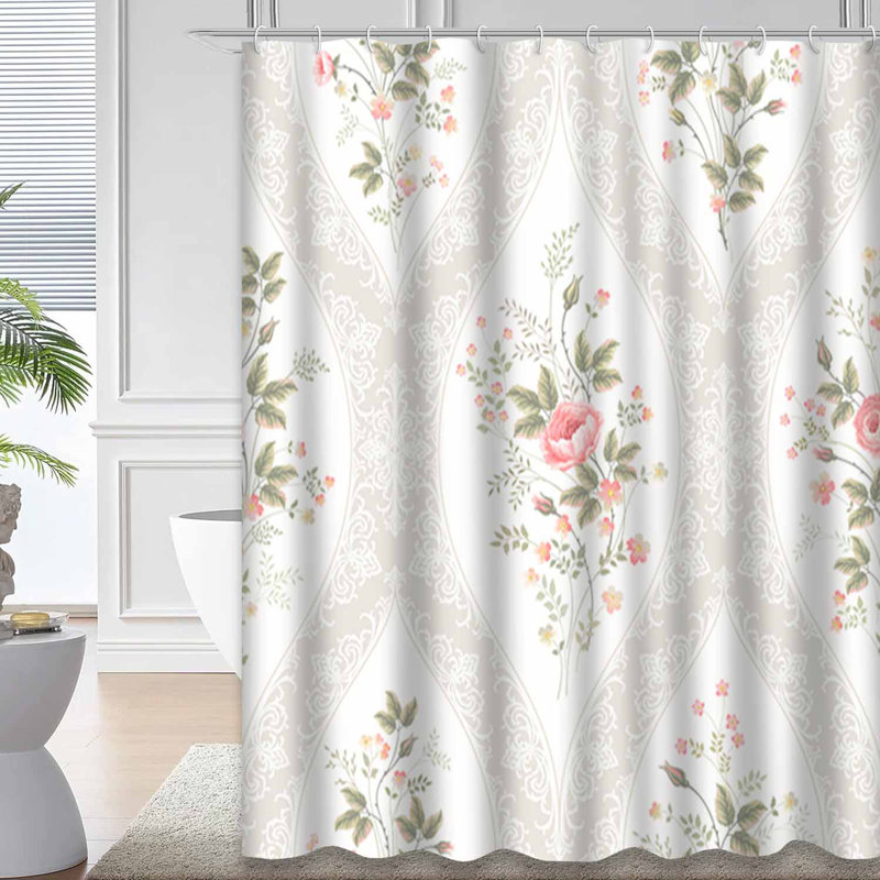Rideau de douche Spring Bouquet, L 72 po x l 78 po