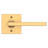 Baldwin Lifetime (PVD) Satin Brass Passage Door Lever-138026788
