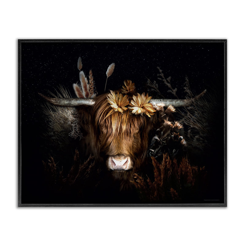 Reproduction d'art giclée par Reinders, H 24 po x l 30 po, Giclée encadrée noir minuit
