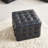 17.32''W Genuine Leather Tufted Ottoman,Footstool For Living Room & Bedroom-183402642