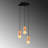 3 - Light Black Cluster Pendant