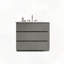 Meuble-lavabo autoportant avec lavabo et trois trous pour robinets-161869462-161869461