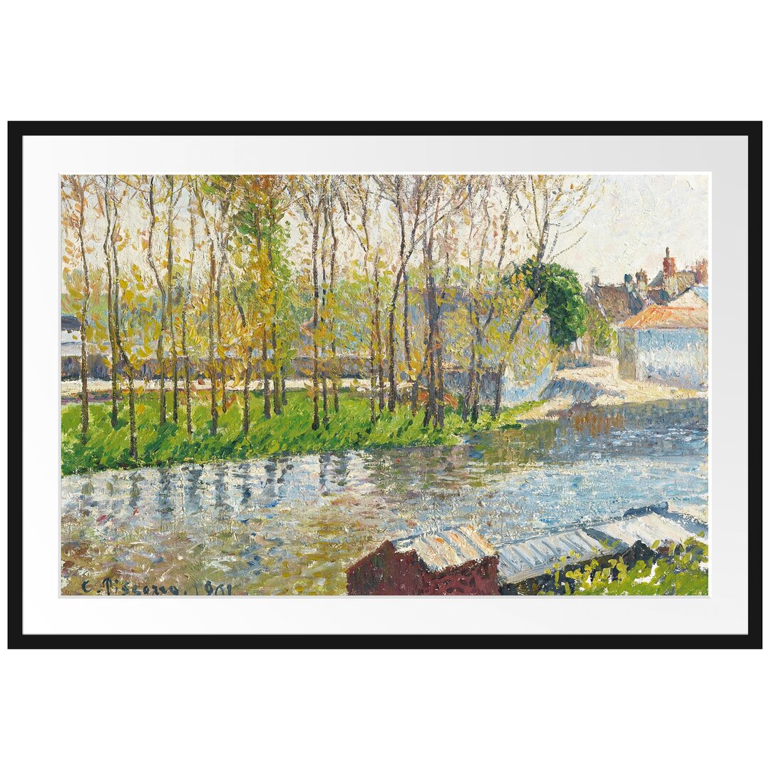 Gerahmter Kunstdruck Bords Du Loing À Moret von Camille Pissarro