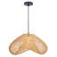 1-Light Rattan Pendant Light Fixture Bohemian-1400721590